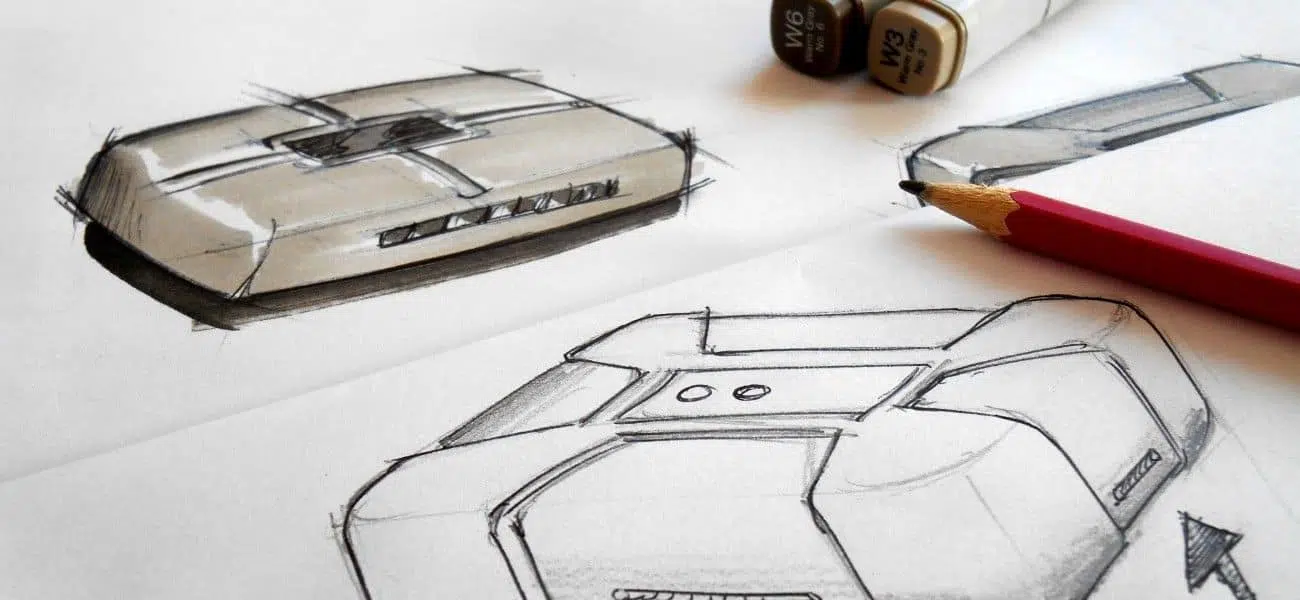 Produktdesign bei HK.SYSTEMS: So wird aus Deiner Idee ein echtes IoT-Produkt 1 Skizze von einem IoT-Produkt