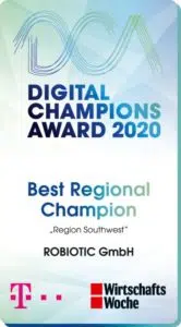 ROBIOTIC GmbH wins "Digital Champions Award 2020 Southwest" and is "Best Regional Champion” 1 Logo Digital Champtions Award 2020