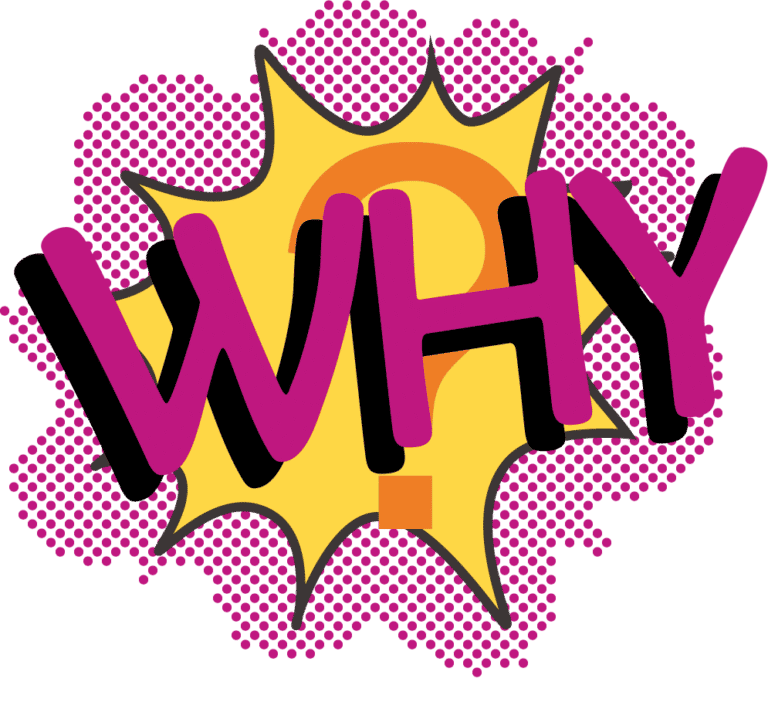 "A graphic design with a pink font in magenta that represents a logo and an illustration. This graphic represents the brand and the symbol in a rectangular format."